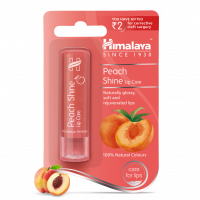 Персиковый блеск-бальзам для губ, 4.5г, производитель "Хималая", Peach Shine Lip Care, 4.5g, Himalaya