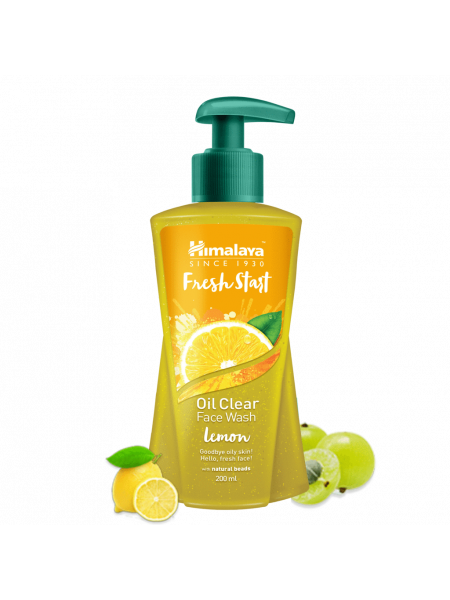 Очищающее средство для лица с лимоном Хималая, 200мл, Fresh Start Oil Clear Lemon Face Wash Himalaya, 200ml