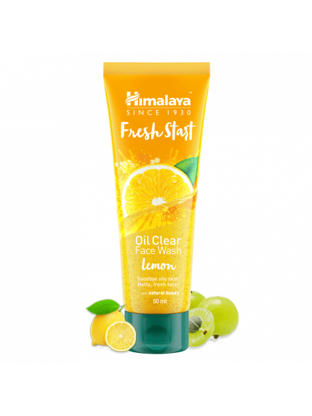 Очищающее средство для лица с лимоном Хималая, 50мл, Fresh Start Oil Clear Lemon Face Wash Himalaya, 50ml