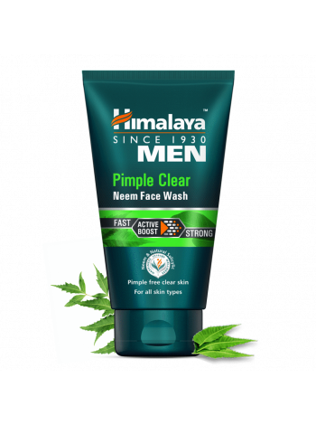 Очищающее от прыщей средство для лица, Хималая, 100мл, Men Pimple Clear Neem Face Wash Himalaya, 100ml