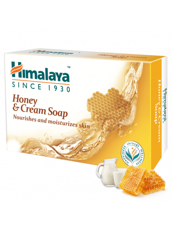 Аюрведическое мыло Мед и Сливки, производитель "Хималая", 125г, Himalaya Honey & Cream Soap 125g