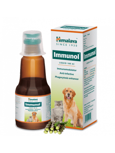 Иммунол: препарат для иммуной системы собак и кошек Хималая, 100мл, Immunol Himalaya, 100ml