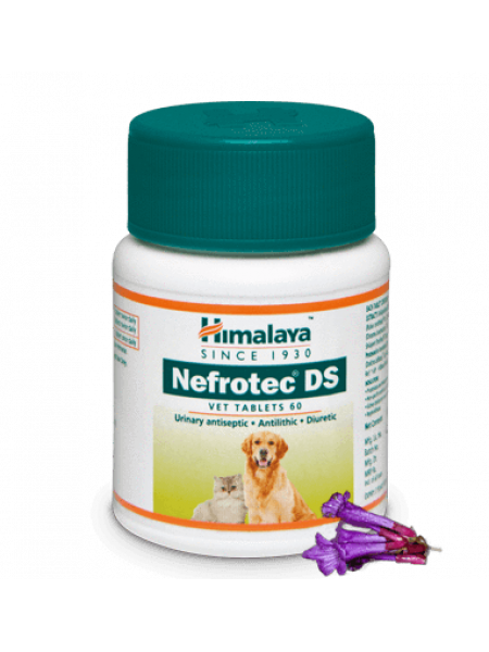 Нефротек ДС: препарат для мочеполовой системы собак и кошек Хималая, 60 таб., Nefrotec DS, Himalaya, 60 tab