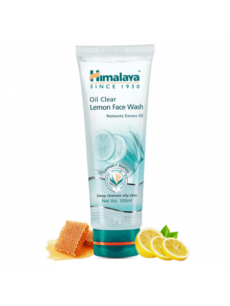 Гель для умывания Лимон и Мёд Хималая, 100мл, Oil Clear Lemon Face Wash Himalaya 100ml