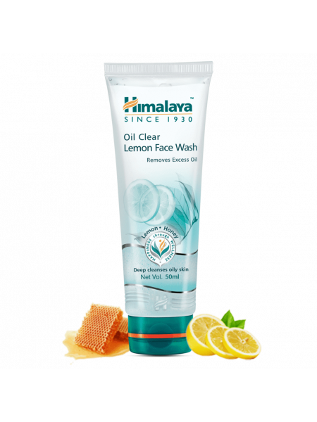 Гель для умывания Лимон и Мёд Хималая, 50мл, Oil Clear Lemon Face Wash Himalaya 50ml