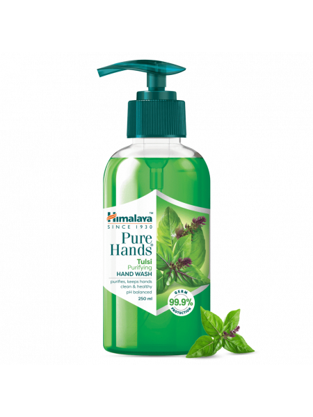 Жидкое мыло Чистые Руки: с базиликом, Хималая, 250мл, Pure Hands Tulsi Purifying Hand Wash, Himalaya, 250ml