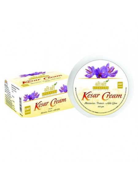 Крем для лица "Кесар", 100 г, производитель "Шри Шри Аюрведа", Kesar Cream, 100 g, Sri Sri Ayurve