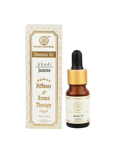 Эфирное масло для ароматерапии "Жасмин", 10 мл, производитель "Кхади", Essential Oil "Jasmine", Diffuser & Aroma Therapy, 10 ml, Khadi