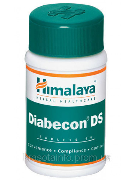 Диaбекон ДС: лечение диабета, 60 таб, производитель "Хималая", Diаbecon DS, 60 tabs., Himalaya