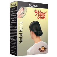 Хна для волос черная "Мун стар", упаковка 6 шт., производитель "Изук Импекс", Herbal Henna Moon Star Black, 6 pcs., Izuk Impex