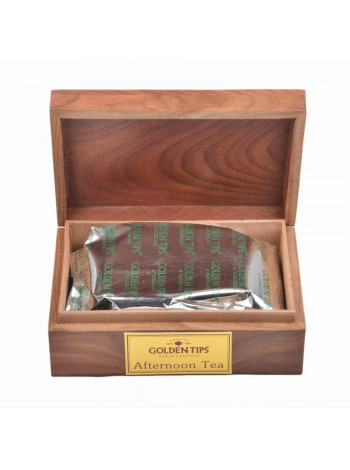Листовой чай "Дарджилинг" в деревянной коробочке, 50 г, Darjeeling black leaf Tea wooden box, 50 g