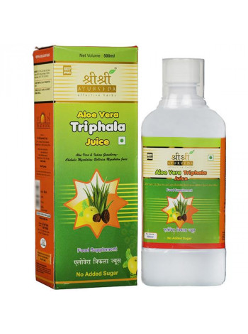 Сок Алое Вера Трифала, 500 мл, производитель "Шри Шри Аюрведа", Aloe Vera Triphala Juice, 500 ml, Sri Sri Ayurveda