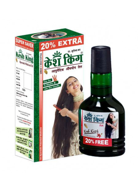 Аюрведическое масло для поврежденных волос, 100 мл, производитель "Кеш Кинг", Ayurvedic Medicinal Oil, 100 ml, Kesh King