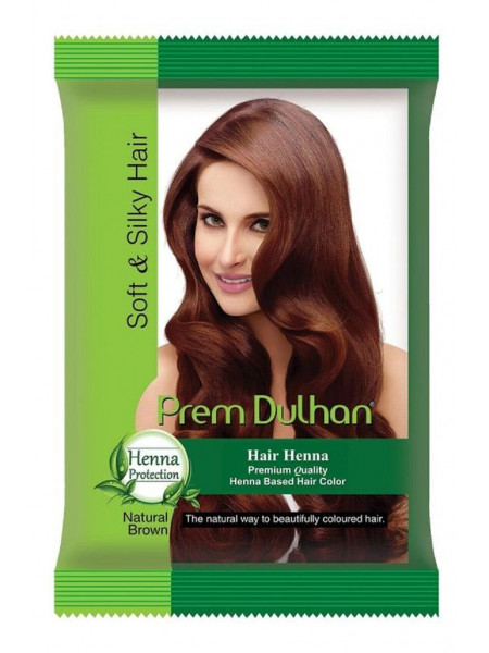 Хна для волос натуральная "Прем Дульхан", 125 г, производитель "Кавери", Hair henna Prem Dulhan, 125 g, Kaveri