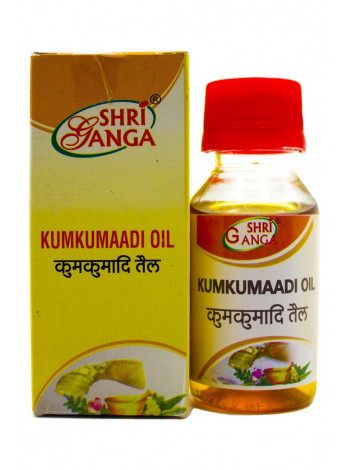 Масло Кумкумади, 50 г, производитель Шри Ганга; Kumkumaadi Oil, 50 g, Shri Ganga