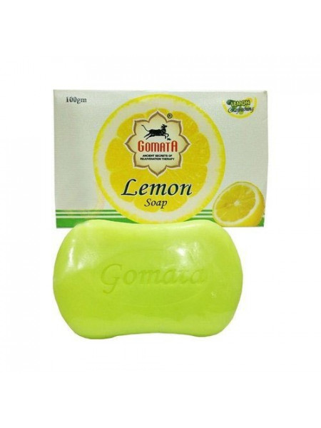 Аюрведическое мыло Лимон, 100 г, производитель Гомата; Lemon Soap, 100 g, Gomata