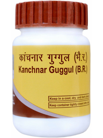 Канчнар Гуггул, очищение организма, 40 таб, Патанджали; Kanchnar Guggul, 40 tabs, Patanjali