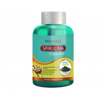 Натуральная Спирулина, 60 кап, производитель Патанджали; Natural Spirulina, 60 caps, Patanjali