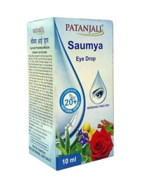 Глазные капли Саумья, 10 мл, Патанджали; Saumya eye drop, 10 ml, Patanjali