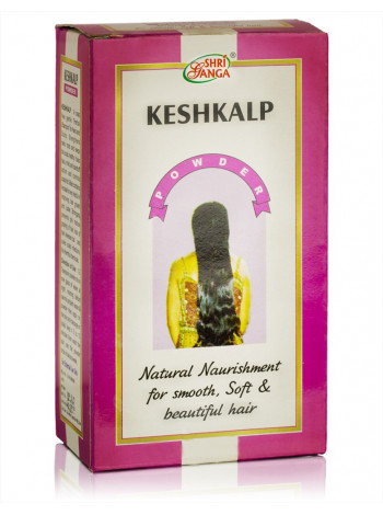 Средство для волос Кешкальп, 250 г, производитель Шри Ганга; Keshkalp Powder Natural Naurishment for Hair, 250 g, Shri Ganga