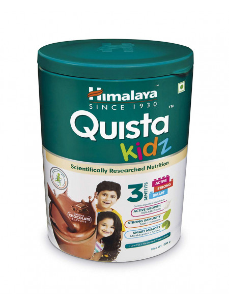 Энергетический коктейль для детей Квеста Кидз со вкусом шоколада, 200 г, Хималая; Quista kidz Chocolate Flavour, 200 g, Himalaya