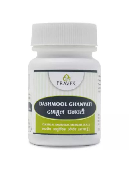 Дашамул Гхан Вати, 40 таблеток, производитель "Правек"; Pravek Dashmool Ghanvati 40 tab