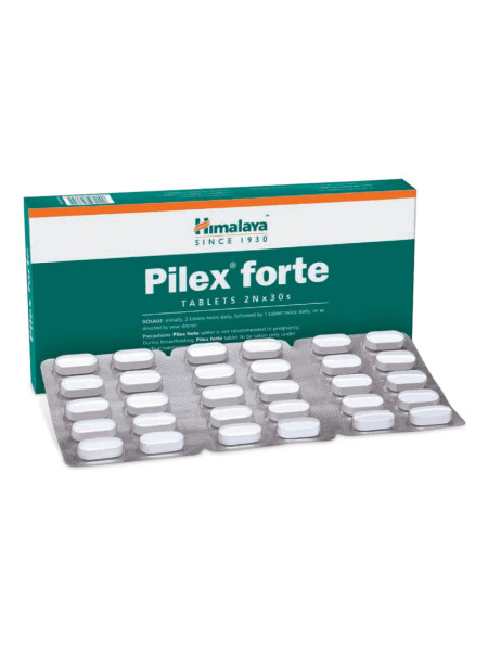Пайлекс форте, 60 таблеток, производитель "Хималая"; Pilex forte 60 Tablets Himalaya 