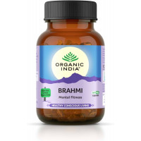 Брахми, 60 капсул, производитель "Органик Индия"; Organic India Brahmi 60 Veg Capsule 