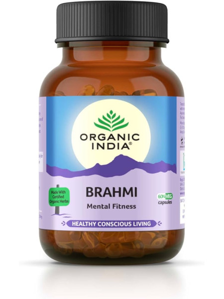 Брахми, 60 капсул, Органик Индия; Organic India Brahmi 60 Veg Capsule 