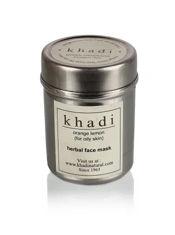 Маска для жирной кожи Khadi Апельсин & Лимон: 50 г - сияние и чистота
