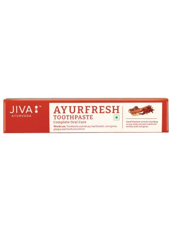 Зубная паста Аюрфреш, Джива Аюрведа; Ayurfresh toothpaste, Jiva Ayurveda